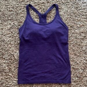 lululemon athletica Deep Purple Ebb to Street Racerback Tank